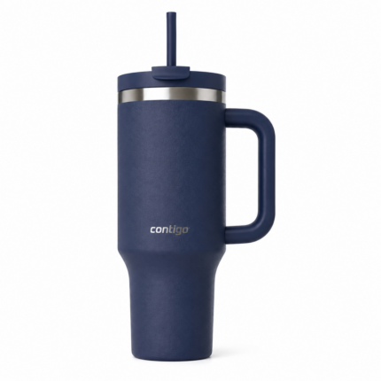 Contigo Streeterville Tumbler 1200 ml with Handle | Stainless Steel Vacuum Insulated Water Bottle with Straw and Lid | Cold for 29 Hours | Travel Mug | Thermal Flask | BPA Free