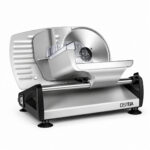 Meat & Cheese Slicer 150W | 19cm Stainless Blade & 0-15mm Adjustable Thickness