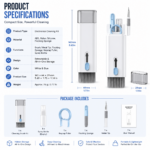 Portable Cleaning Brush Kit with Hidden Storage - Image 4