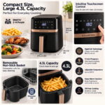 Russell Hobbs Satisfry 4.3L Airfryer | 9 Programs & 200°C Rapid Air Technology - Image 4