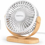 SWEETFULL Mini USB Desk Fan | 3-Speed Quiet Portable Table Fan