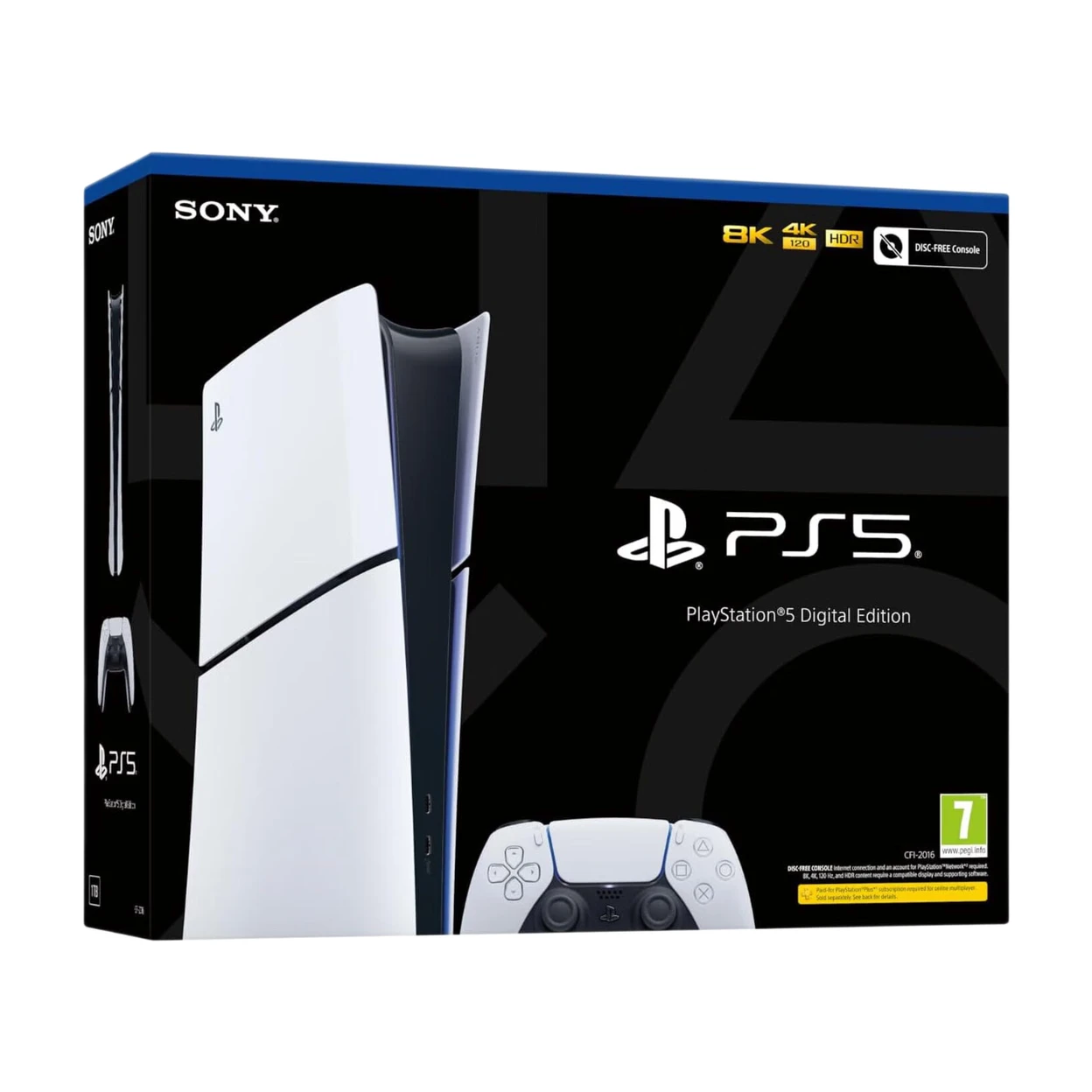 Sony PlayStation 5 Console, Digital Edition, Slim Version Sony PlayStation 5 Console, Digital Edition, Slim Version - Image 1